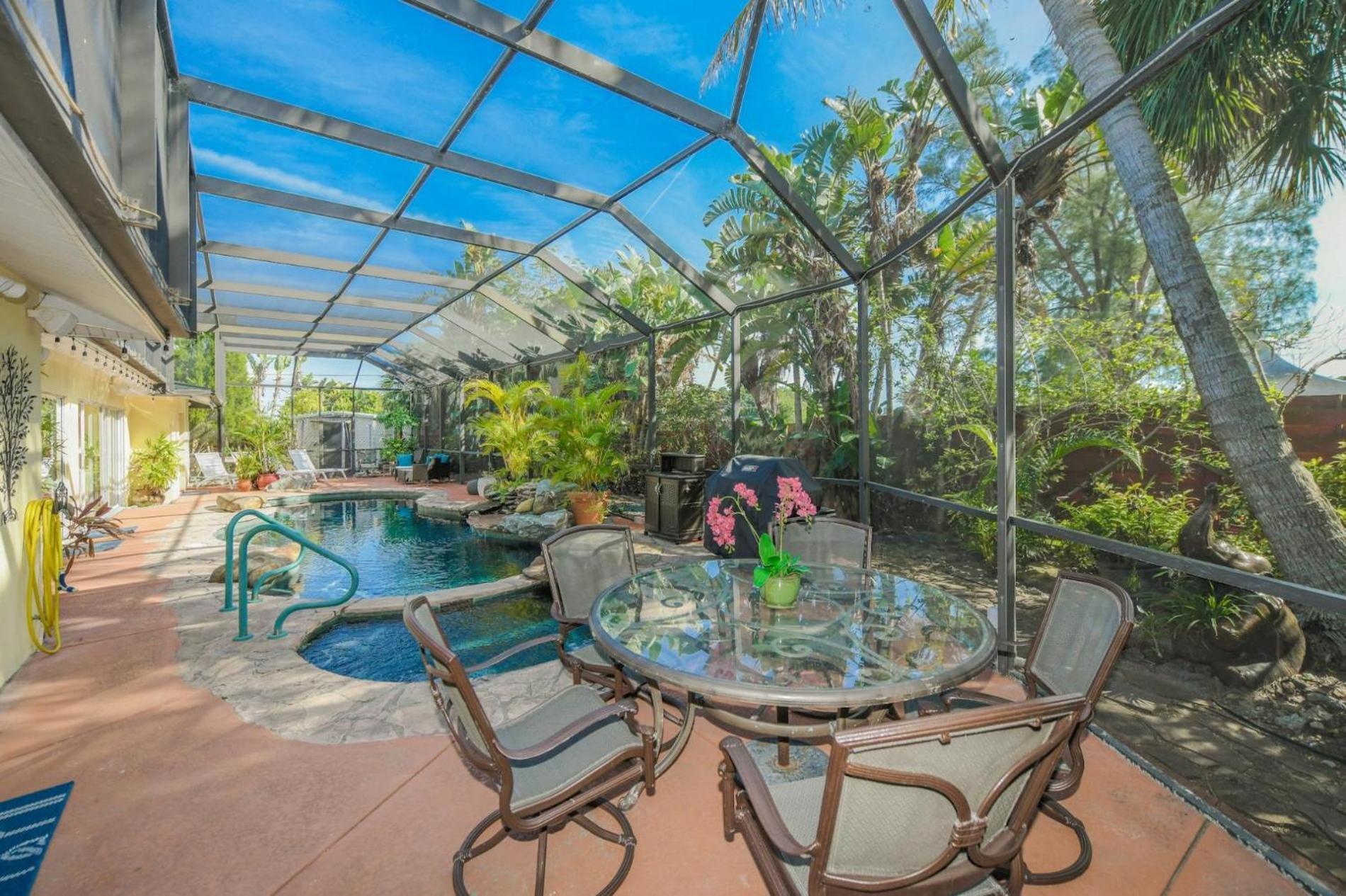 Island Time - Home Wenclosed Lagoon Style Pool Spa Walk To Beach Bikes Holmes Beach Exterior foto